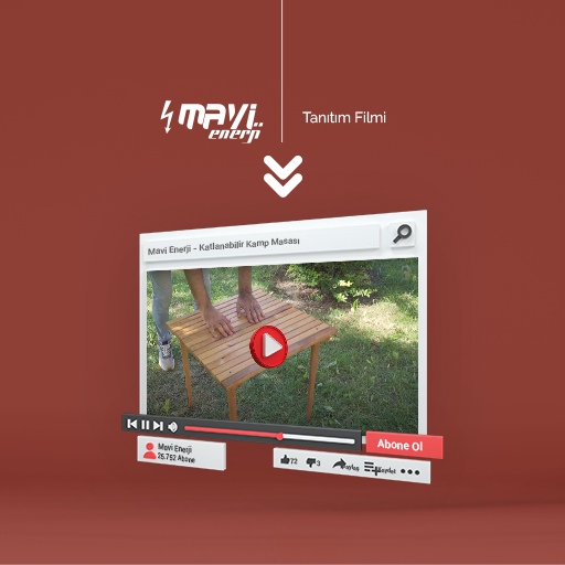 Mavi Enerji - Foldable Camping Table Product Introduction